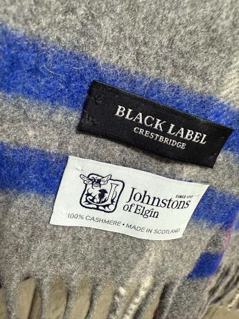 お*お様 BLACK LABEL Johnstons of Elgin カシミヤ