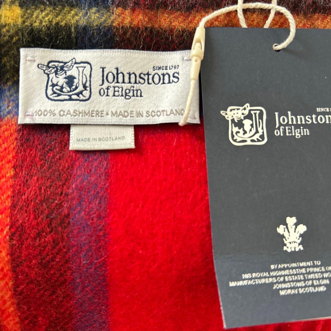 JOHNSTONS OF ELGIN ジョンストンズ 大判カシミヤ マフラー