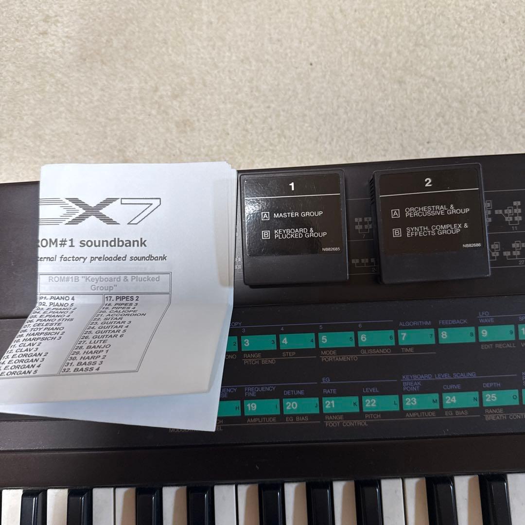 ジャンク　YAMAHADX7 カートリッジ1.2付属