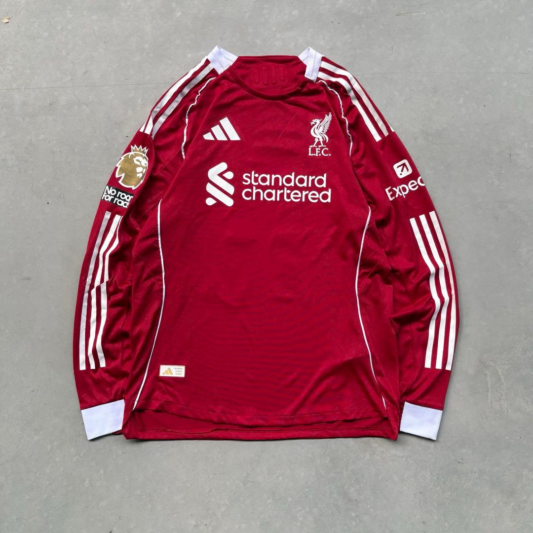 25/26 リヴァプール　モハメドサラー　アディダス　長袖ユニホーム　正規品