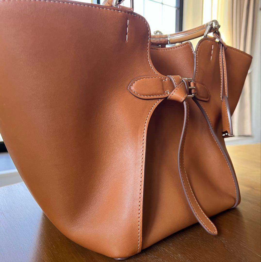 ぱ*だ様 Ralph Lauren【The Ralph カーフスキン トート】