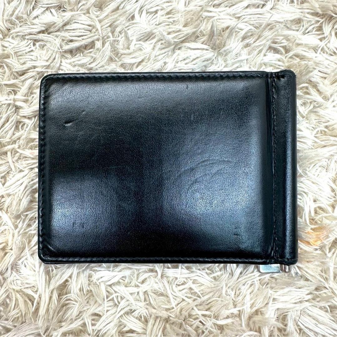【美品】サンローラン マネークリップ ブラック YSL シルバーロゴ メンズ