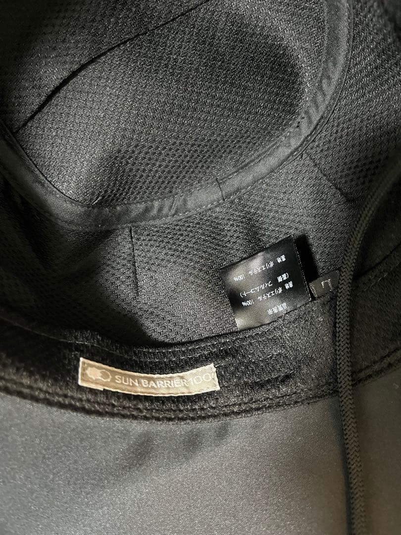 美品　サンバリア100 ナチュラルハット　L ストラップ付き