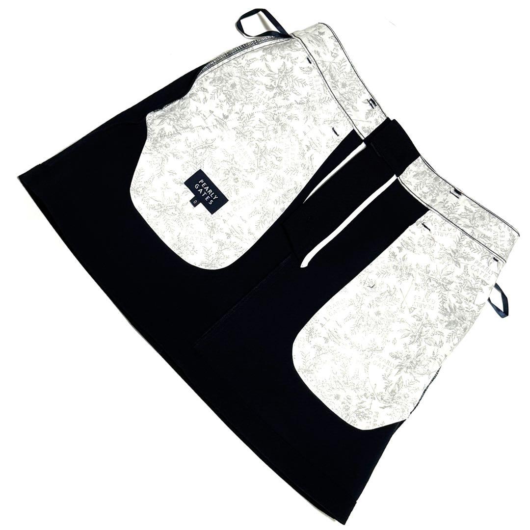 新品タグ付 パーリーゲイツ ゴルフスカート 黒 22年モデル 高級感