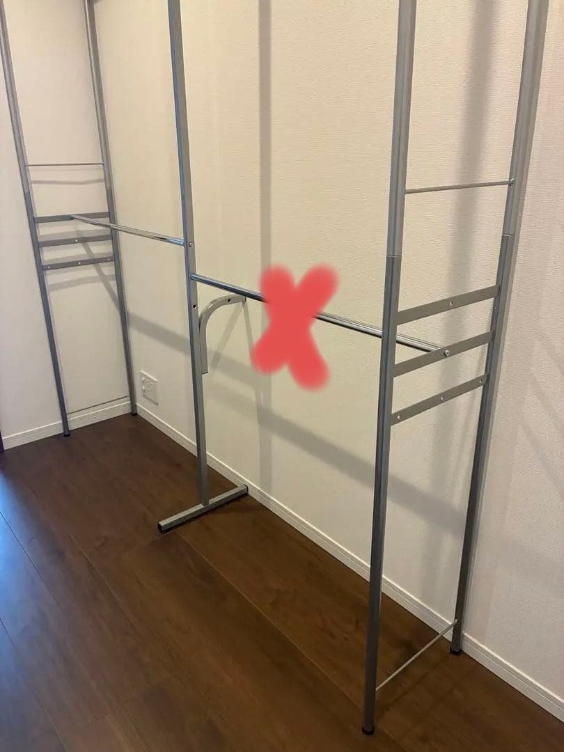 ウォークイン突っ張りハンガー ハイタイプ高さ218cm～280cm