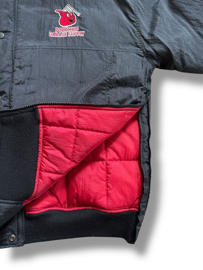 美品　ポークチョップ　スタジャン　porkchop Mサイズ　黒　チョッパー