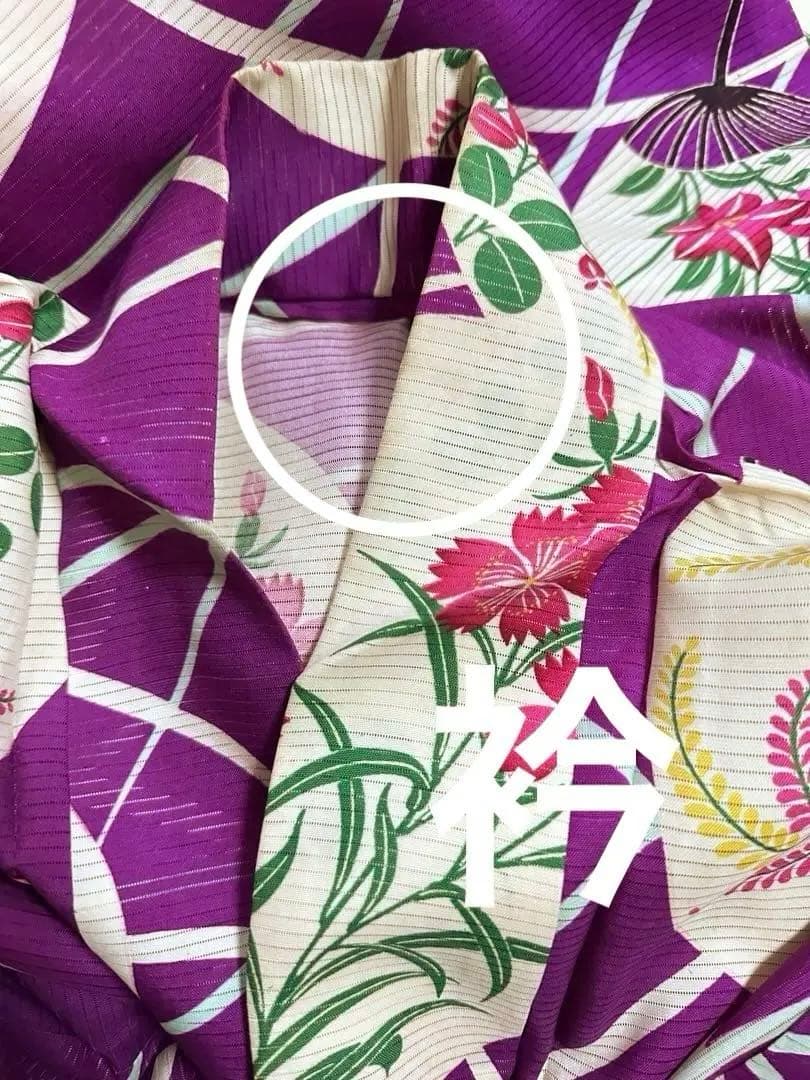 最終価格　アンティーク着物　夏着物　絽　うちわ