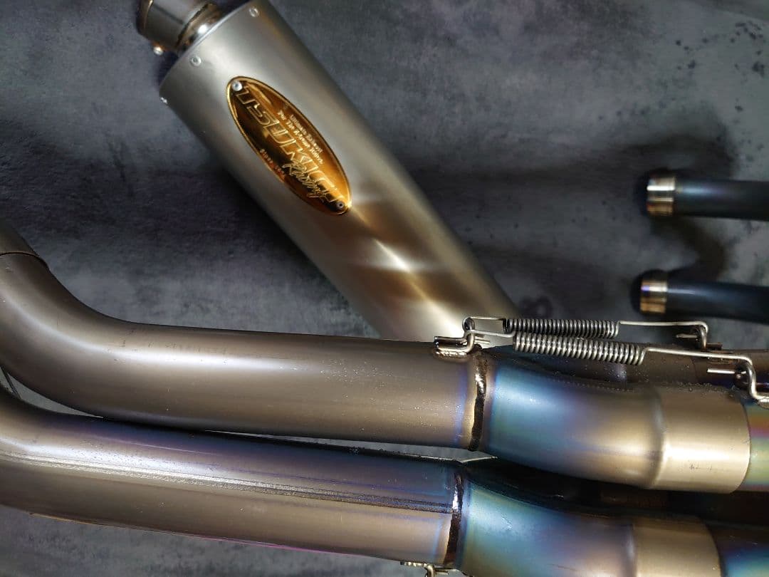 ZRX1200 1100 TSUKIGI ツキギ チタン フルエキ 美品 ♪