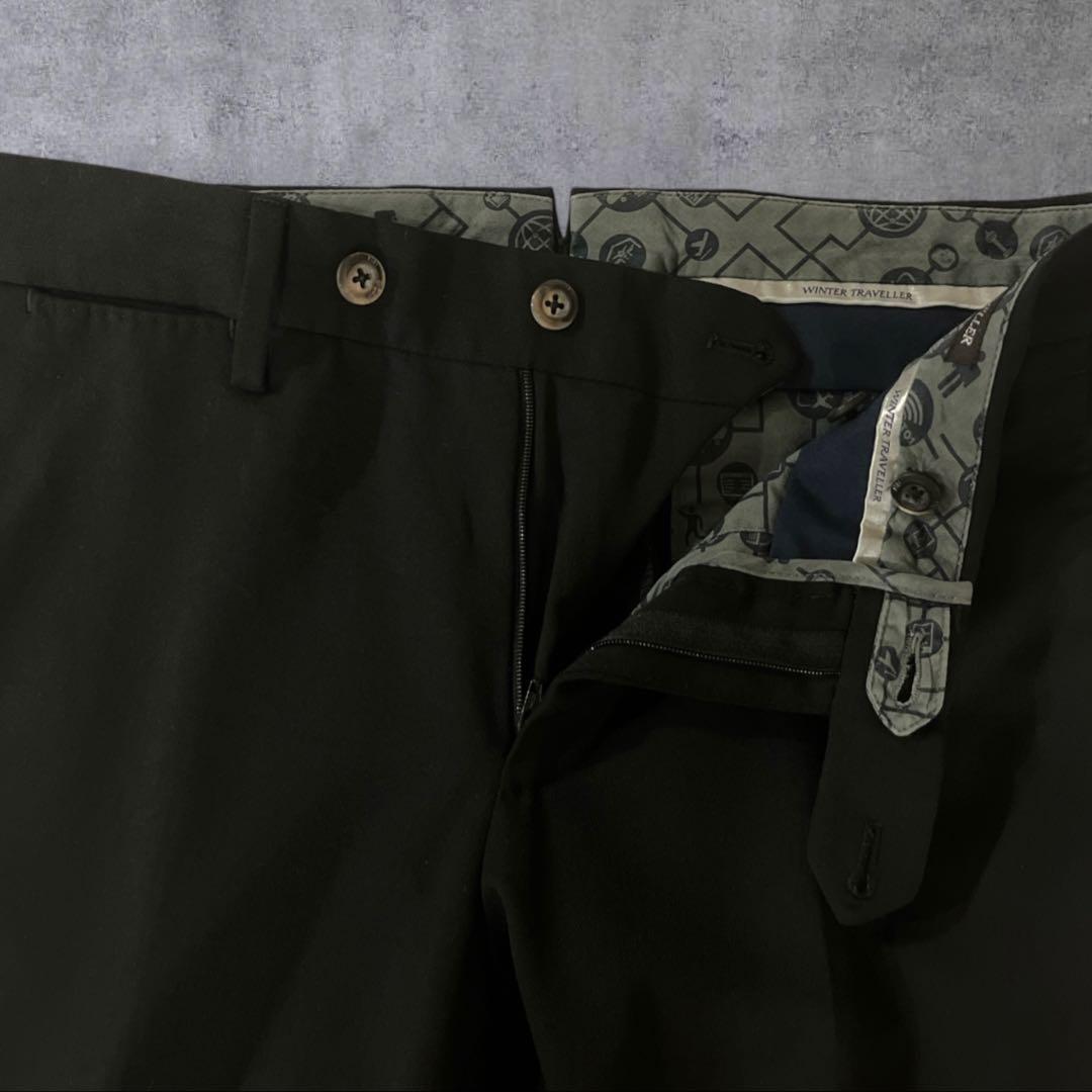 美品 PT01 ピーティゼロウーノ スラックス　ブラック Traveller