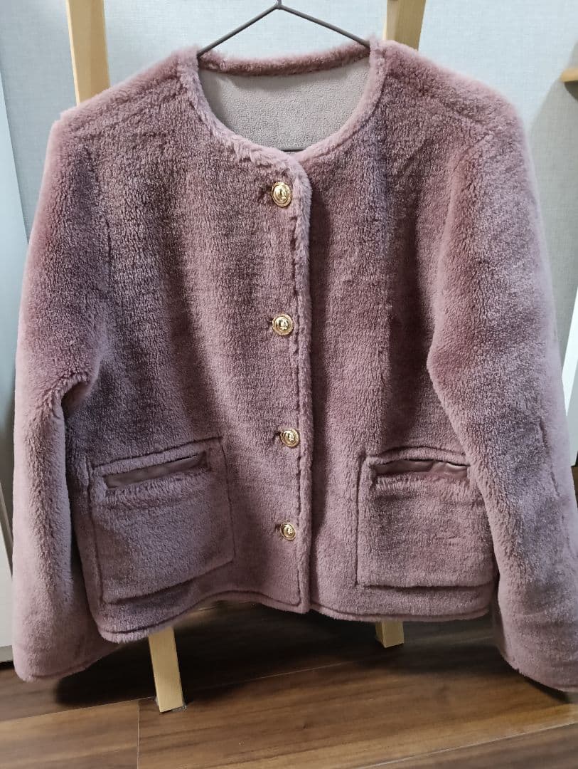 Her lip to ウールショートコート　モーブピンク