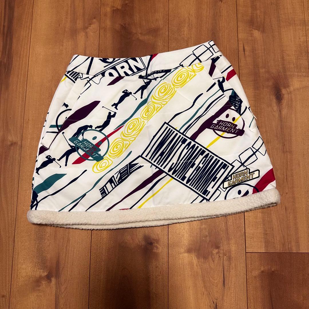 中綿　ボア　スカート　秋冬　遠赤外線保温素材　サイズXS ホーンガーメント