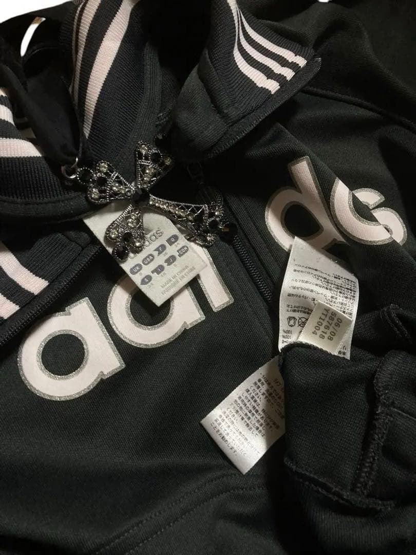 レアカラー3本線 adidasラメトラックジャケットy2kフェアリーグランジ古着