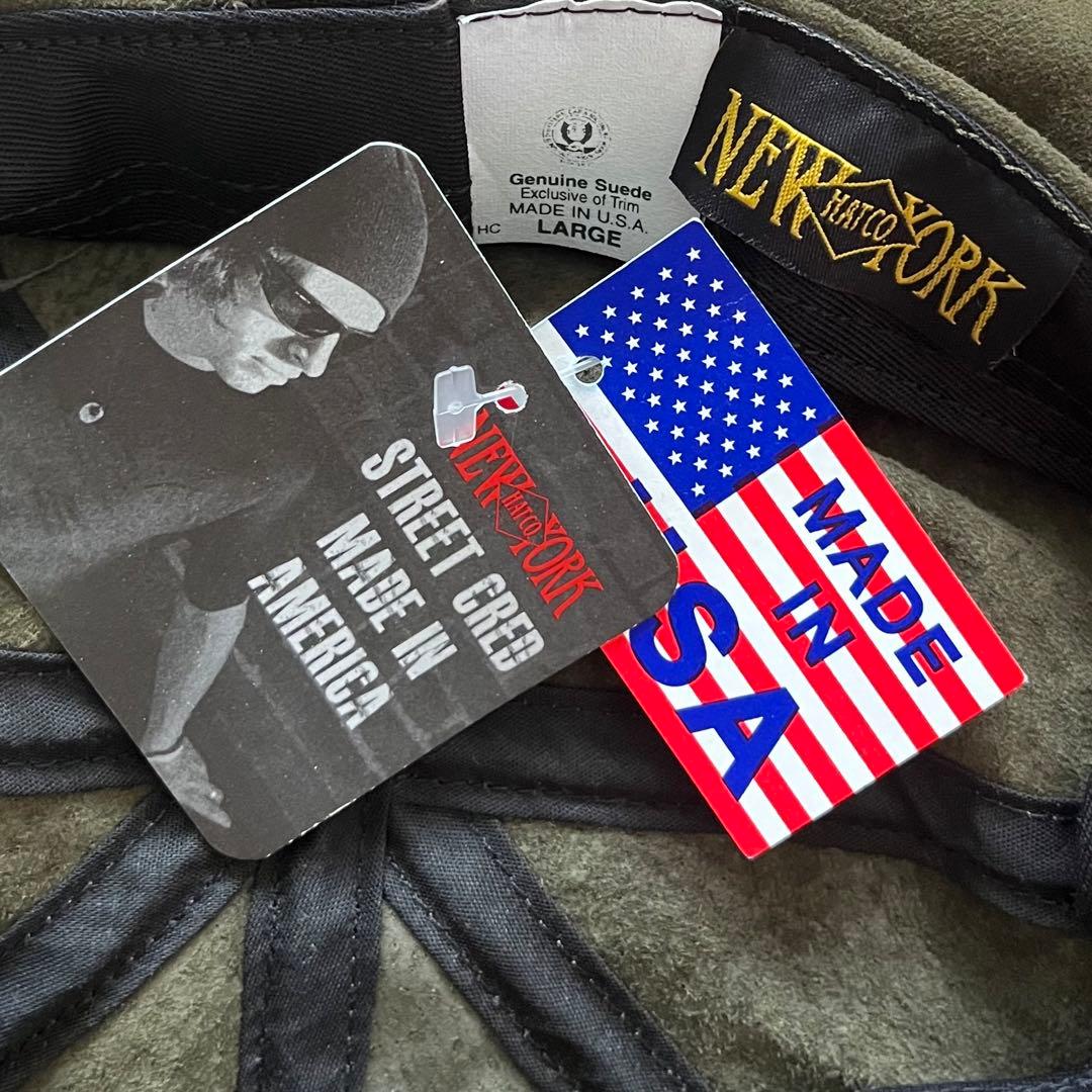 NEW YORK HAT CO USA製 アメリカ製 レザーキャスケット