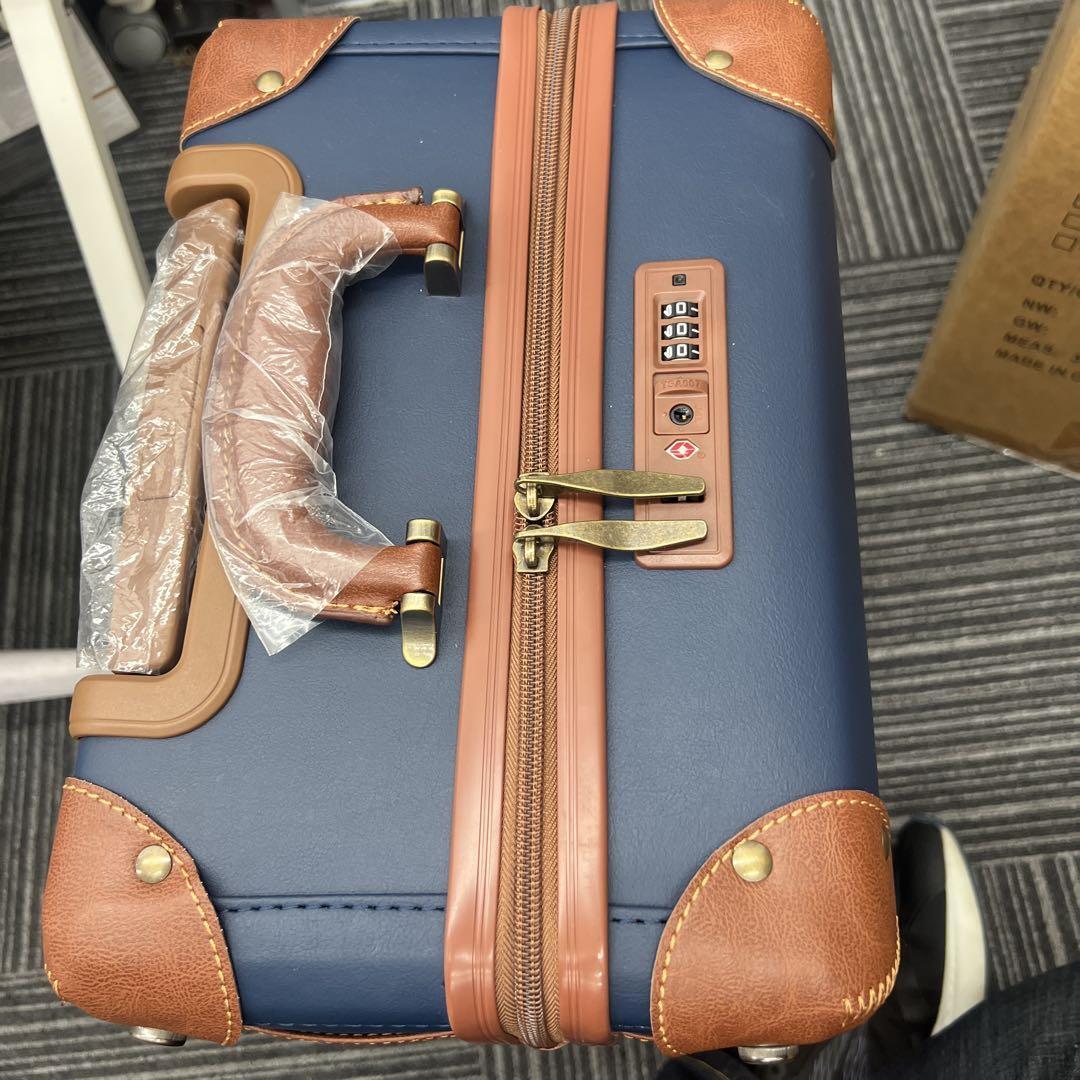 最後在庫処分!![NZBZ] キャリーケーススーツケース (S20 型 ブルー）