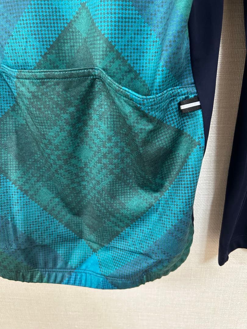 カペルミュール 長袖フルジップジャージ ウォームジャージ ネイビー　チェック M