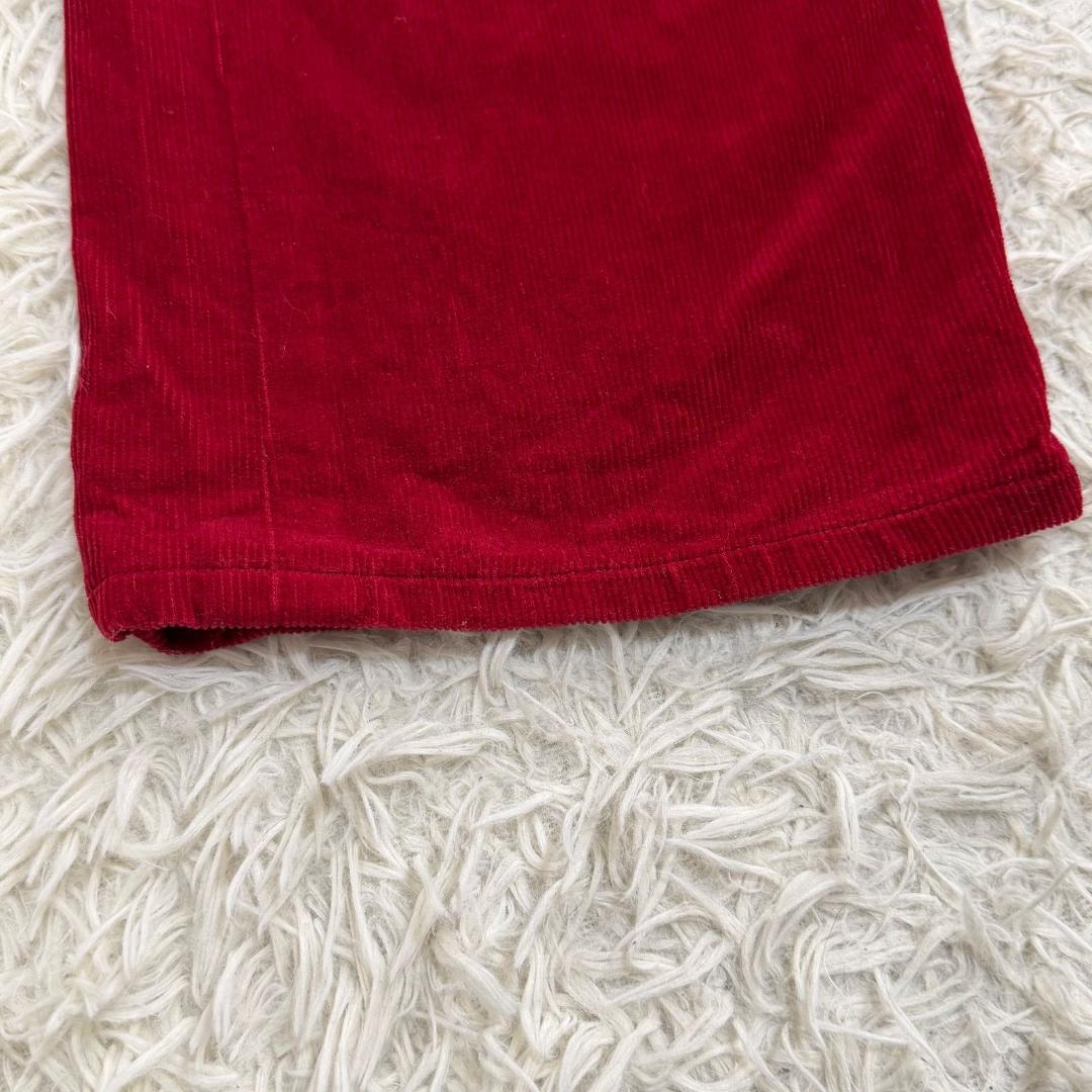 16082✨美品✨ルイヴィトン コーディロイパンツ　赤 レッド 40