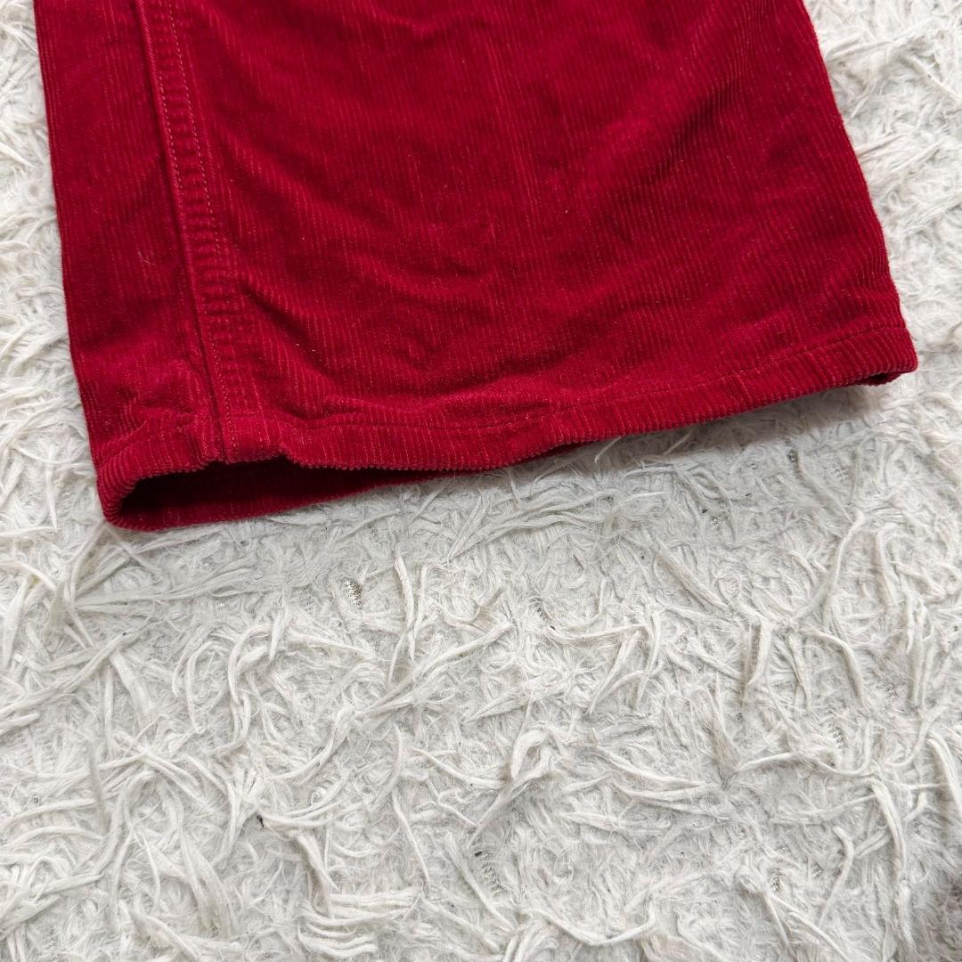 16082✨美品✨ルイヴィトン コーディロイパンツ　赤 レッド 40