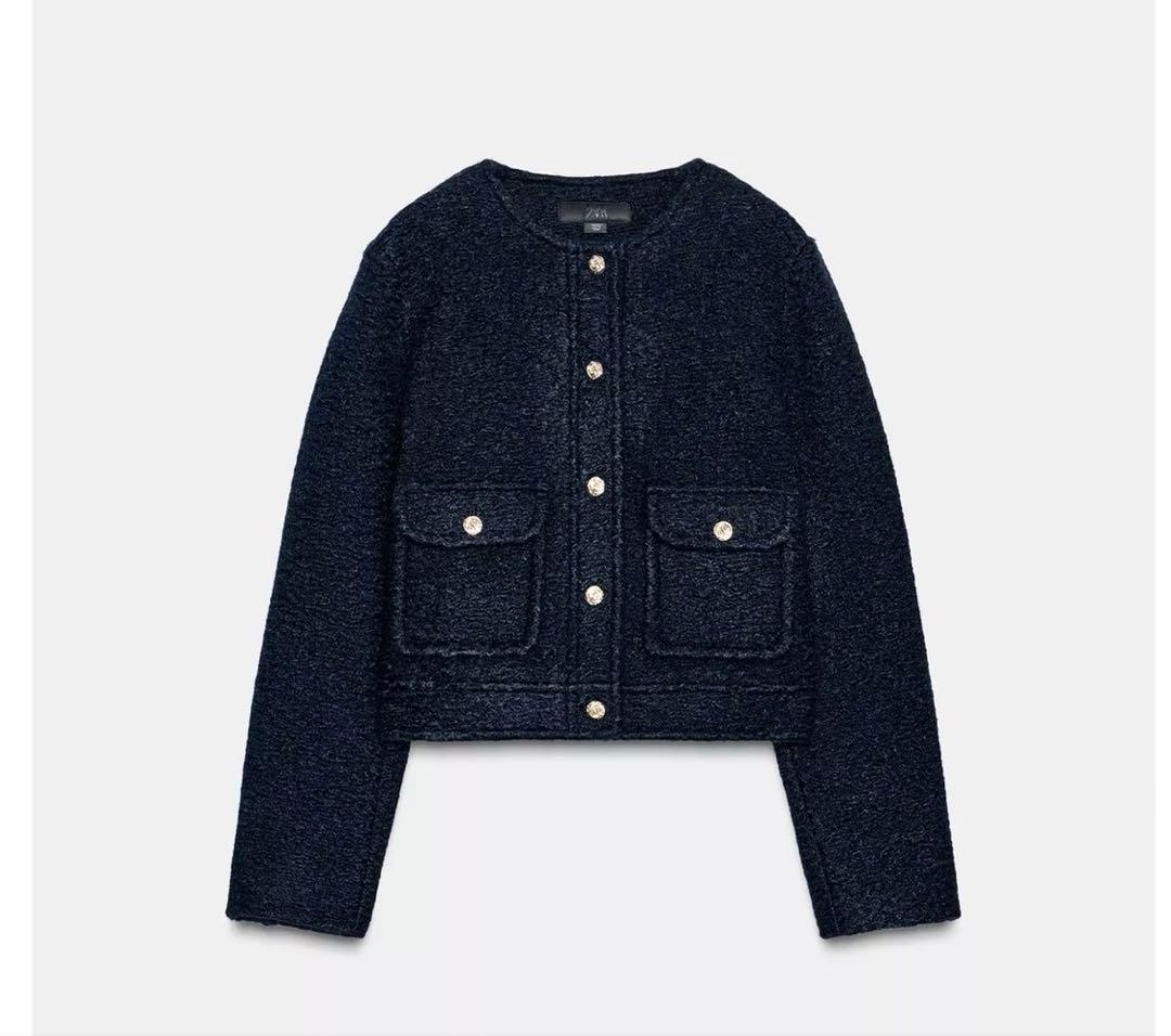 ◆新品タグ付◆ZARA今期人気完売 Mブークレジャケット 早い者勝ち！です