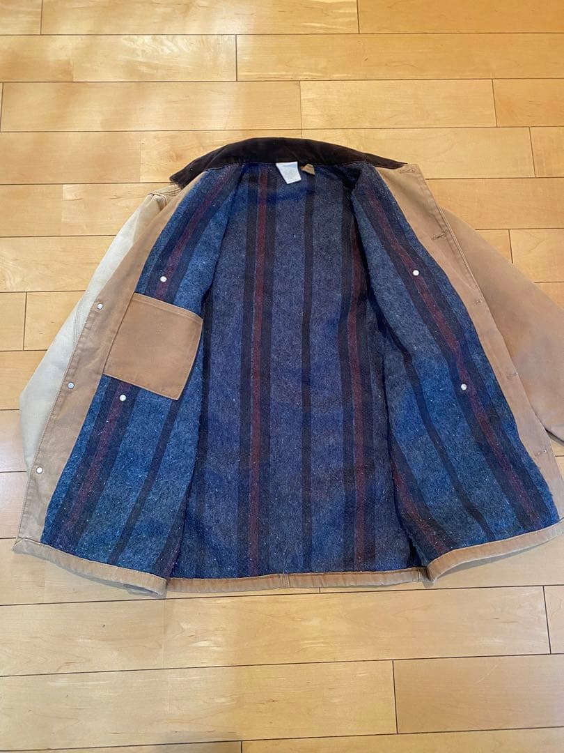 Carhartt ベージュ カバーオール　ミシガンチョアコート　USA製　90s