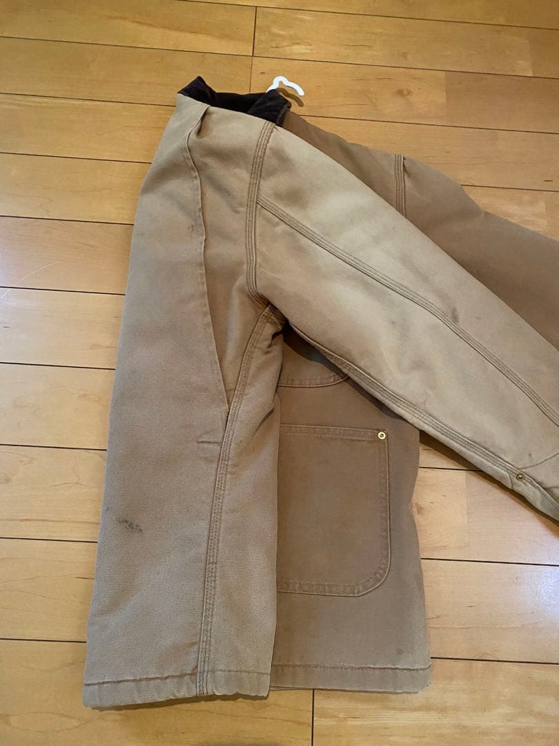 Carhartt ベージュ カバーオール　ミシガンチョアコート　USA製　90s