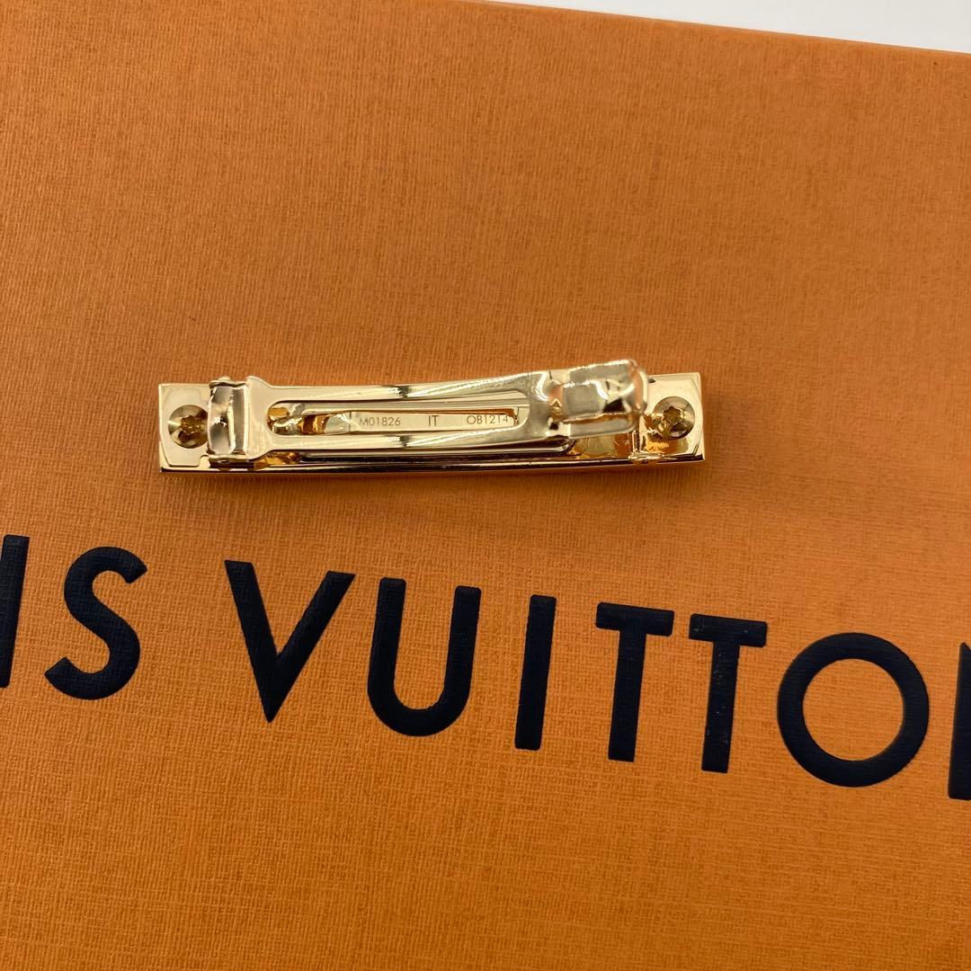 訳あり 極美品 ルイヴィトン バレッタ ナノ モノグラム 髪留め 現行品 完売