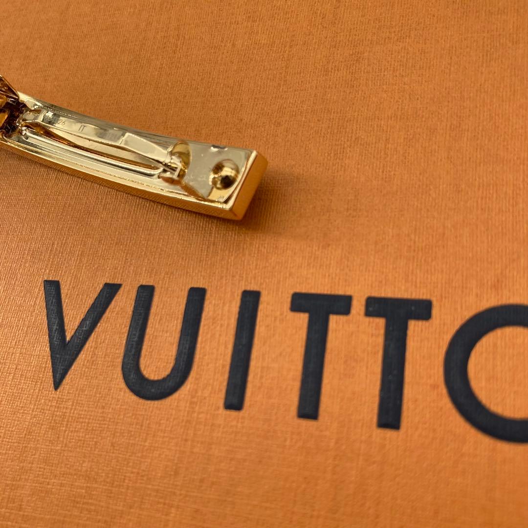 訳あり 極美品 ルイヴィトン バレッタ ナノ モノグラム 髪留め 現行品 完売