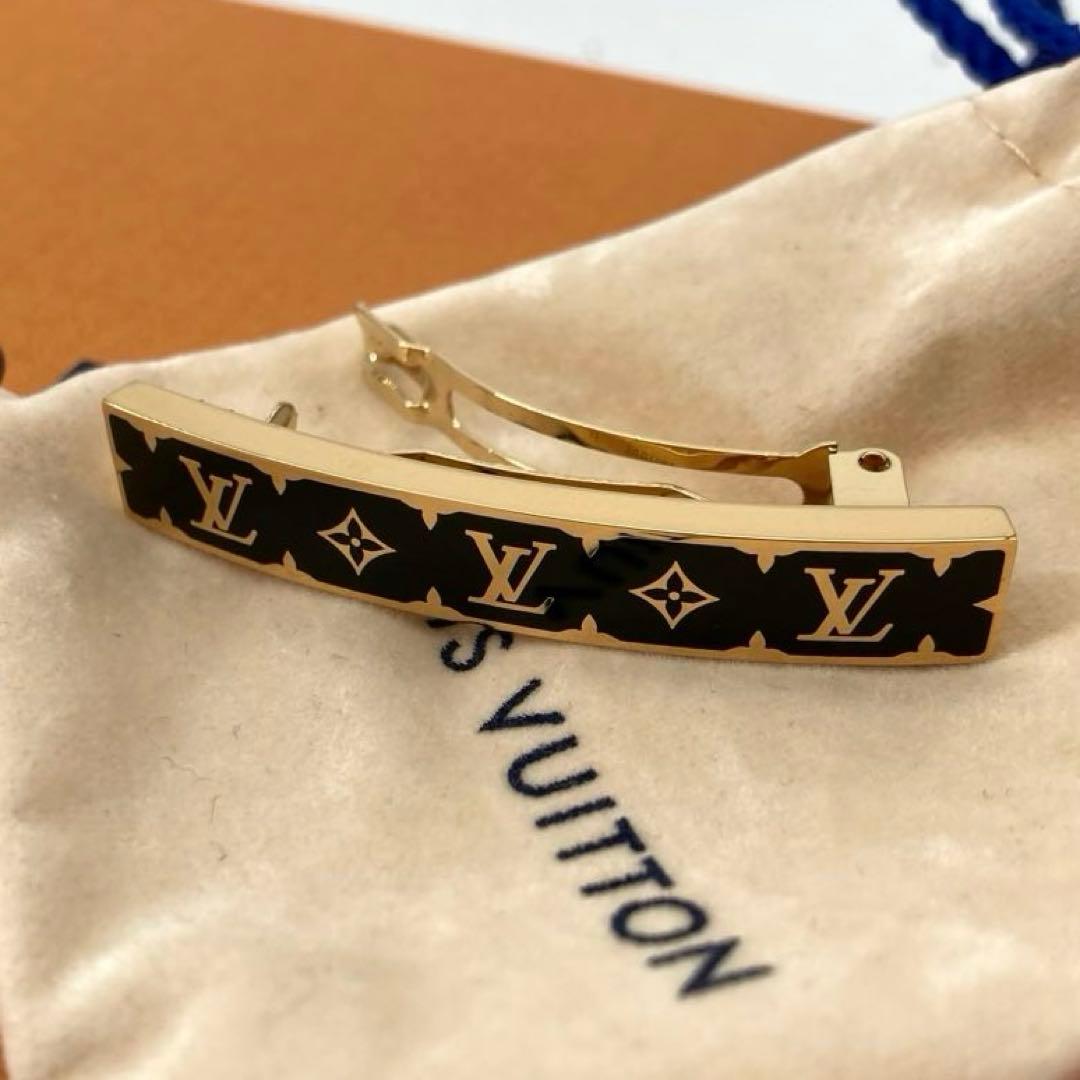 訳あり 極美品 ルイヴィトン バレッタ ナノ モノグラム 髪留め 現行品 完売