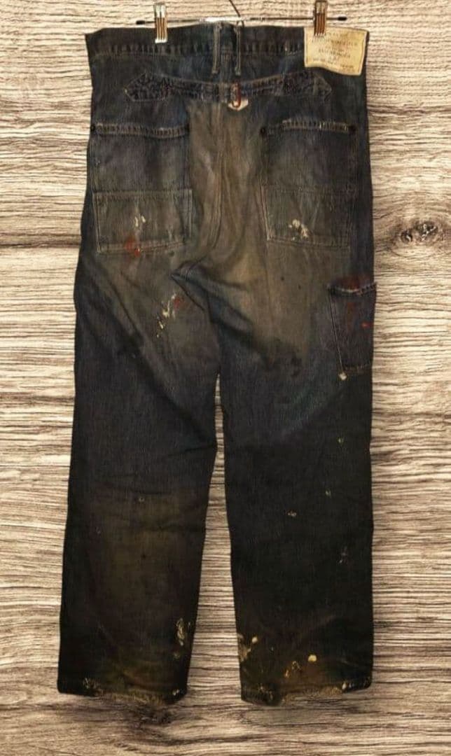 ANACHRONORM ペンキ加工 32 ビンテージ ペインターパンツ