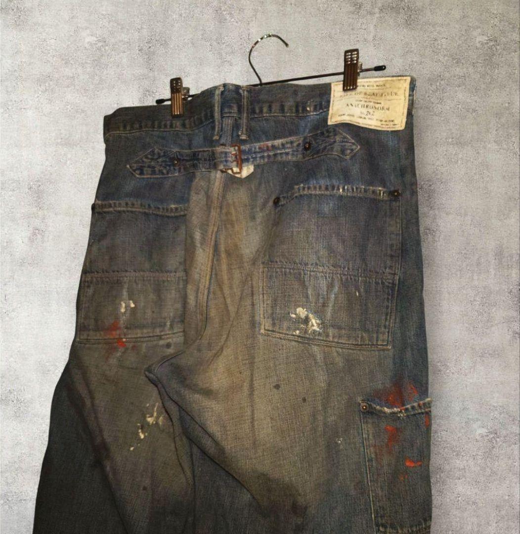 ANACHRONORM ペンキ加工 32 ビンテージ ペインターパンツ