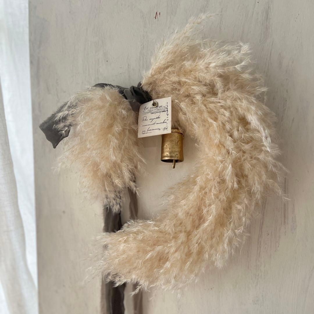 Nao＊パンパスグラスとスモークツリーのアンティーク調リース＊№656 他