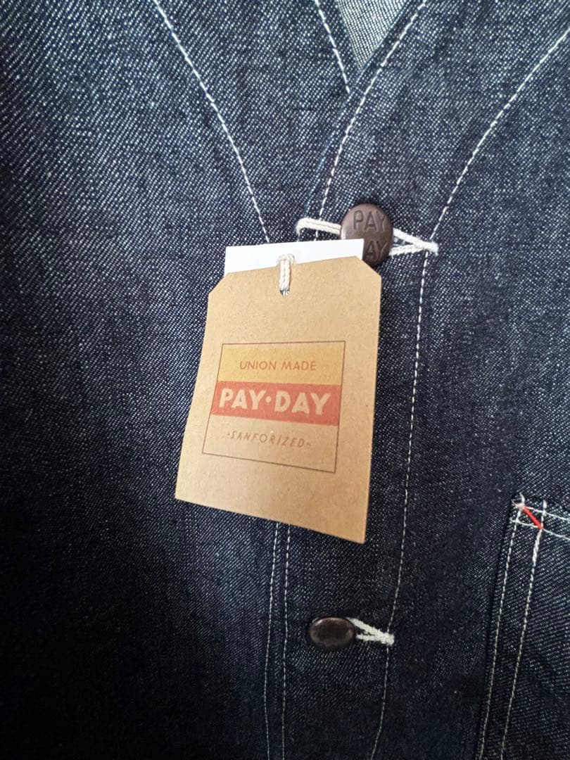 新品タグ付き PAYDAY デニムジャケット カバーオール UNION MADE