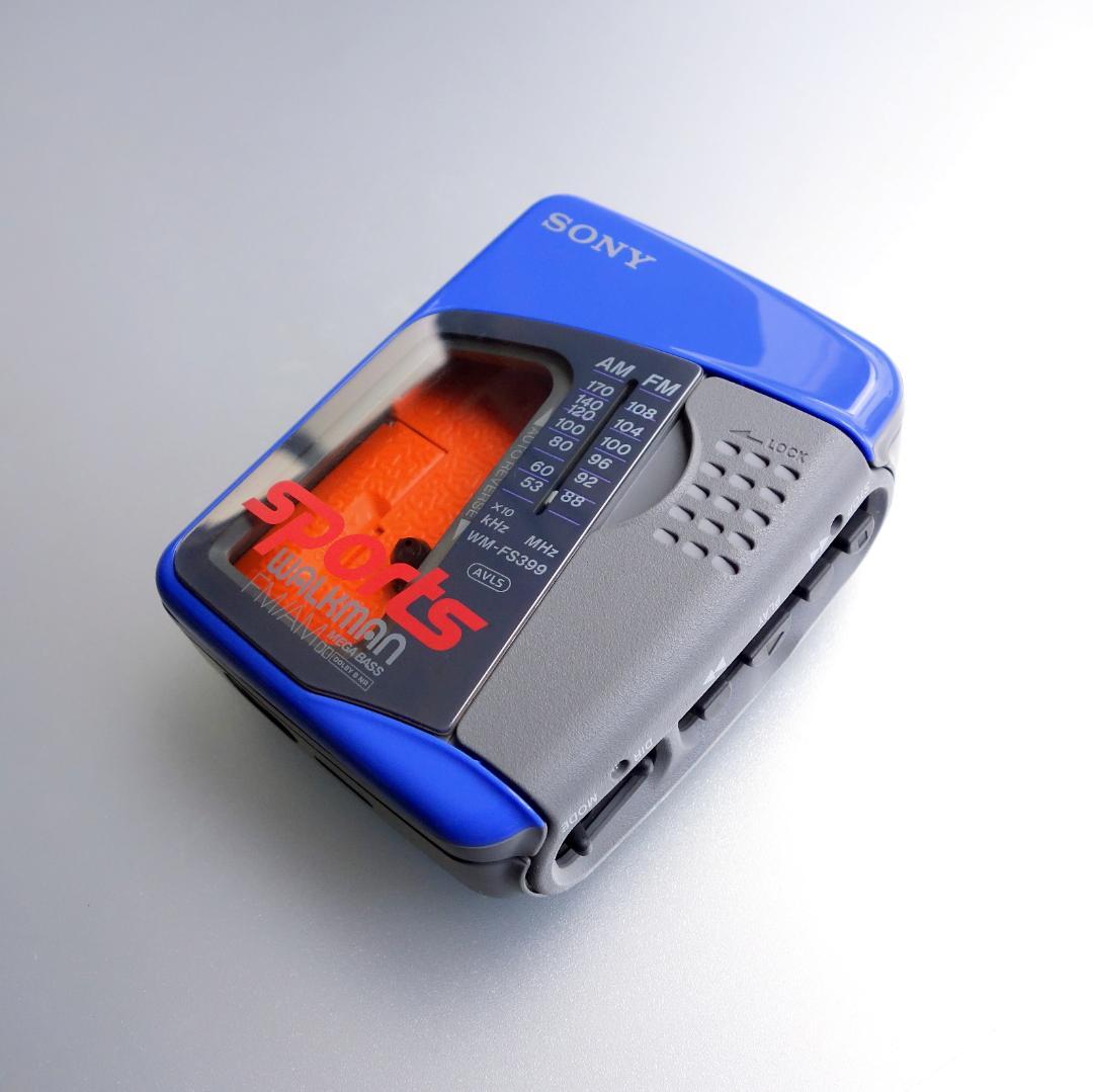 【動作整備品】希少 WM-FS399 ソニー スポーツ ウォークマン ラジオ付