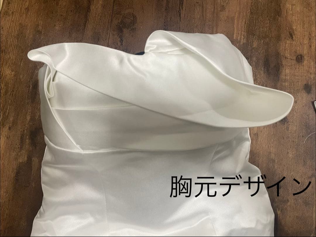 バックリボン付きマーメイドウェディングドレス