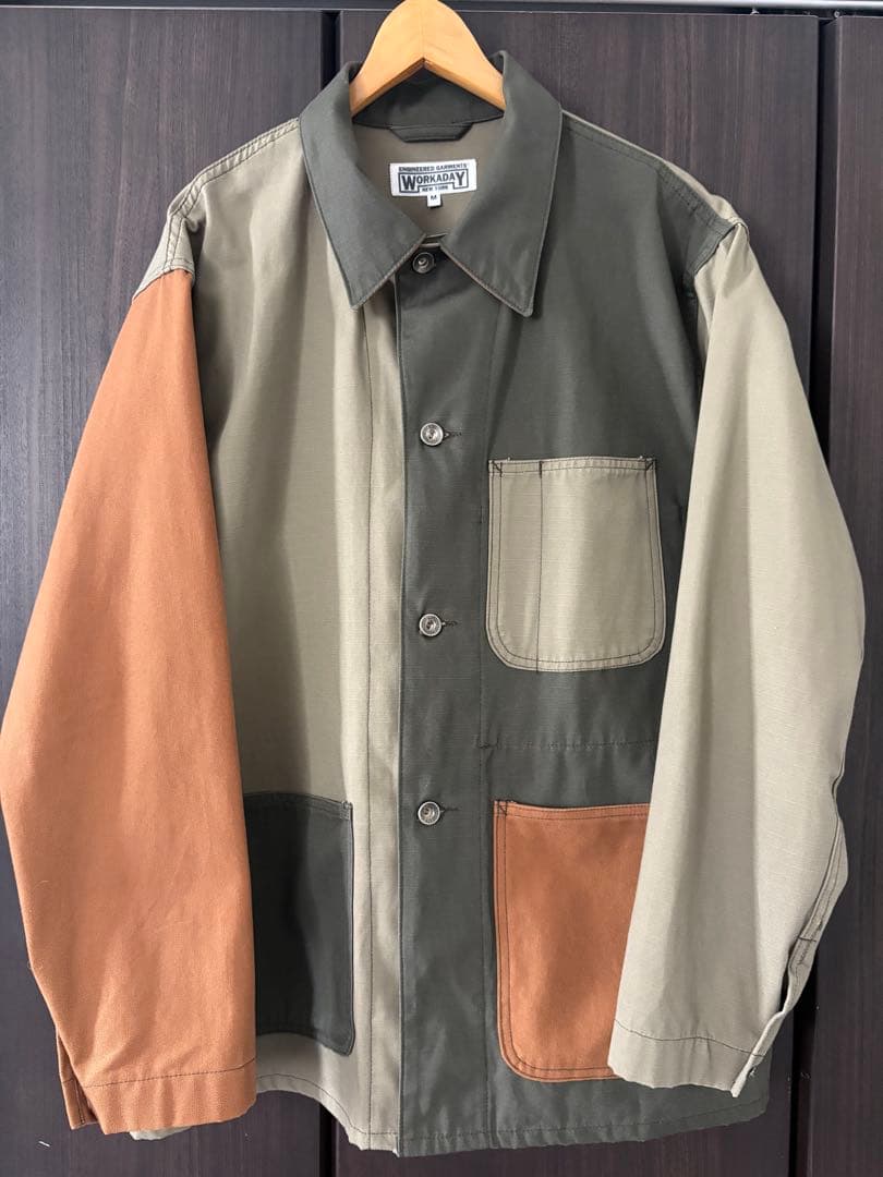 美品ENGINEEREDGARMENTS WORKADAYカバーオール サイズM
