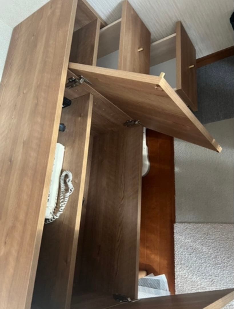 都内送料無料 LOWYA ロウヤ キャビネット 日本製 木製