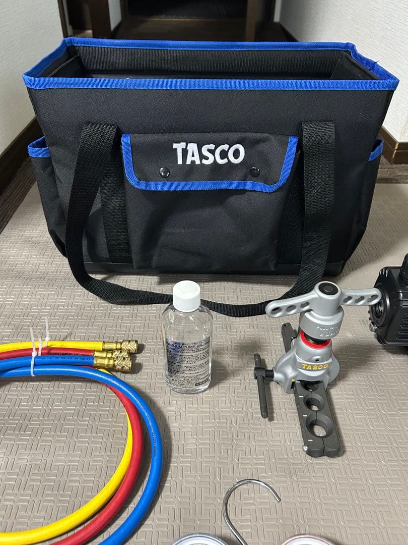 イチネン TASCO エアコン工具セット TA23AB 真空ポンプ逆止弁付 ほか