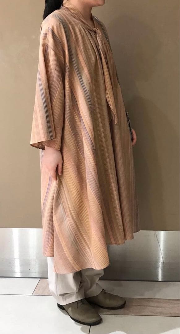 ヨーガンレール シルクコットンストライプ　チュニック