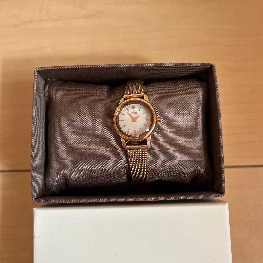 ete ソーラーウォッチ メッシュベルト 新品未使用