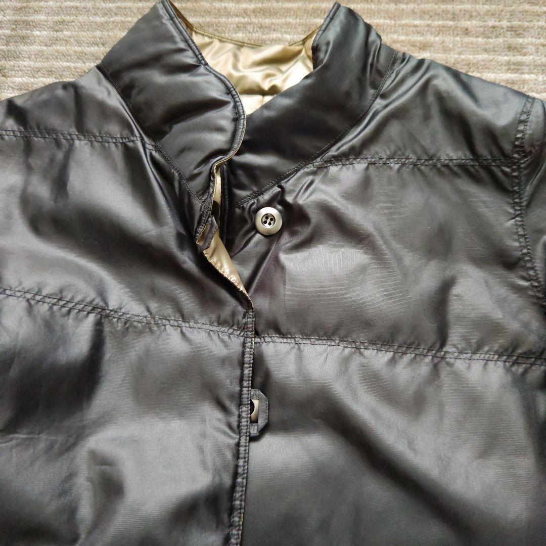 コシノジュンコ　ダウン　コート　リバーシブル　Mサイズ　ゴールド×黒