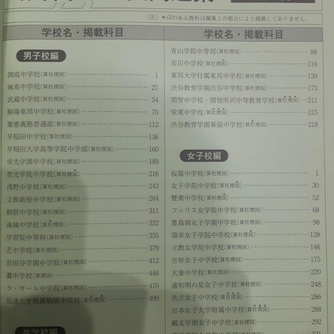 2026年度用 有名中学入試問題集