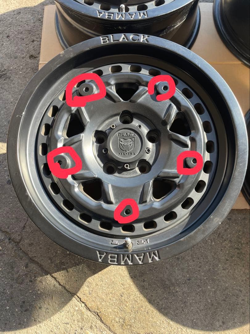 ブラックマンバ ホイール16インチ7.5J 4本セット ＊送料込み