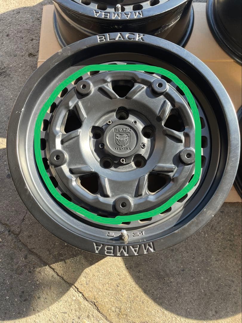 ブラックマンバ ホイール16インチ7.5J 4本セット ＊送料込み