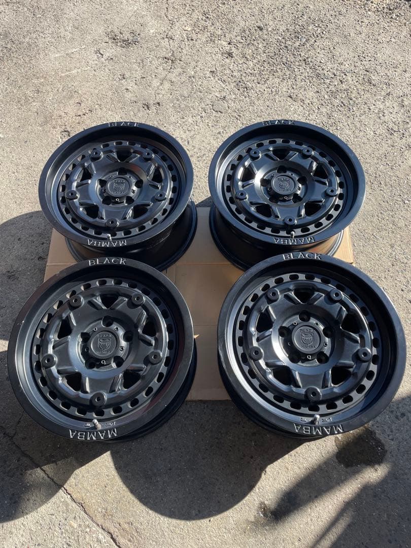 ブラックマンバ ホイール16インチ7.5J 4本セット ＊送料込み