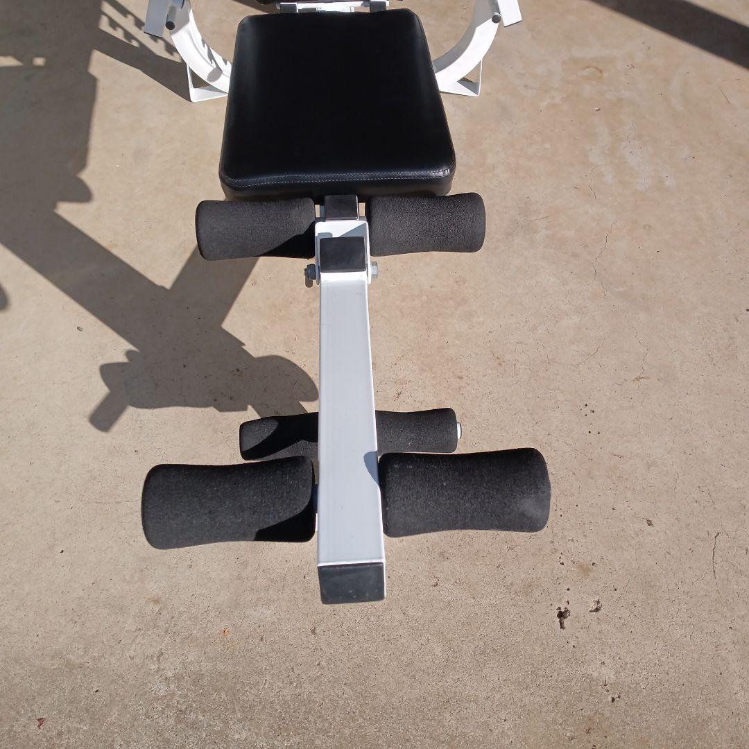 トレーニング　マルチベンチプレス台 ホワイト スチール製