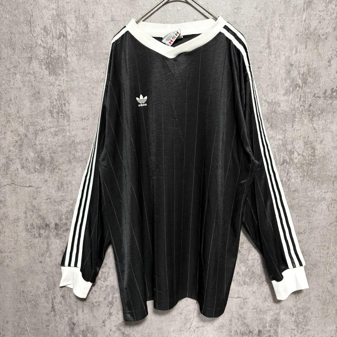Adidas アディダス ヴィンテージ 90s ゲームシャツ ブラック 常田大希