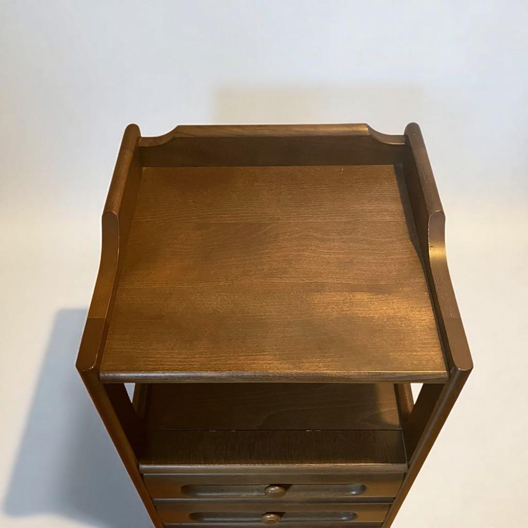 【美品】Karimoku カリモク 電話台 4段チェスト 高級家具