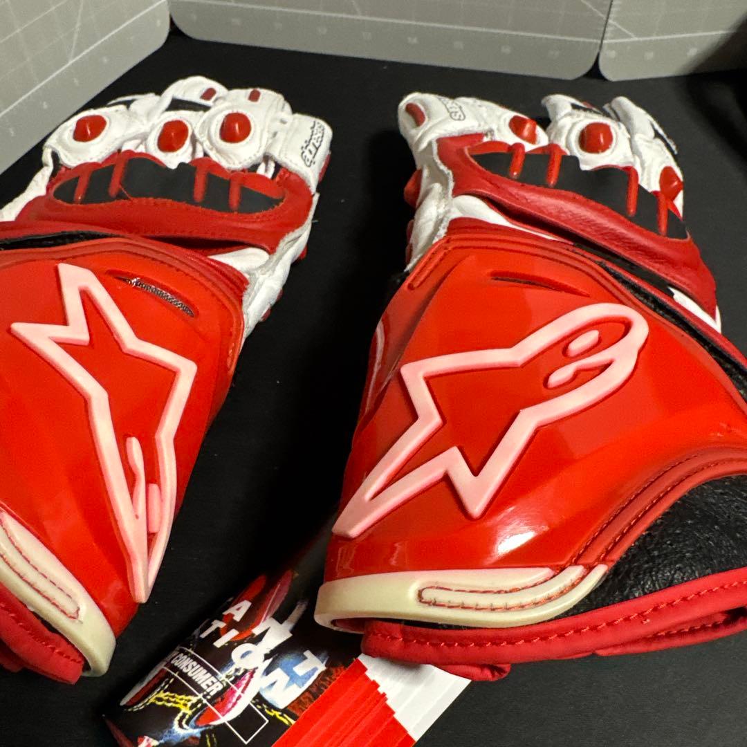 新品未使用 Alpinestars GP Pro グローブ レッド/ホワイトL