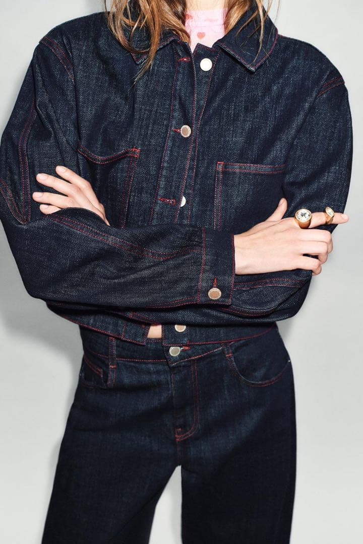 ZARA Z1975肩パッド入りジャケット Sサイズ新品タグ付き　ハート