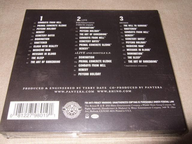 PANTERA,新品未開封,3CD,ヘヴィメタル,デラックス盤