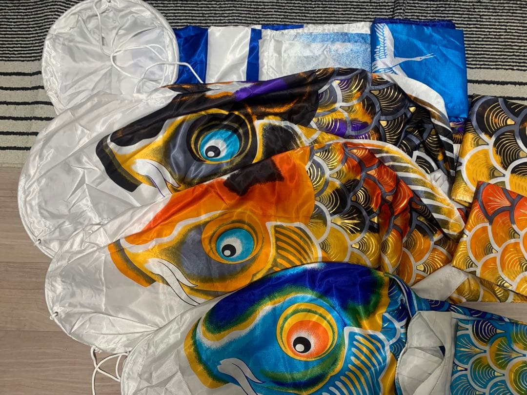 鯉のぼり　徳永　京錦　使用品　3Mセット　こいのぼり